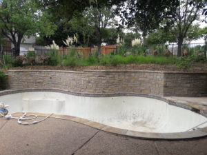 Pool Retaining Wall 2